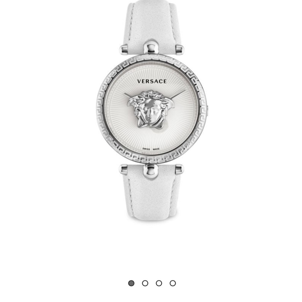 Versace Silver and White Women's Watch